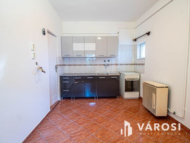 Belváros közeli udvari lakás zöld területtel, 2 garázzsal