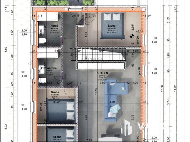 Prémium tetőteraszos, új építésű lakás Bókaitelepen