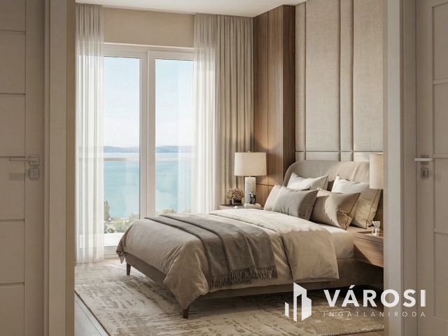 Panorámás luxusingatlan Siófok legszebb lakóparkjában