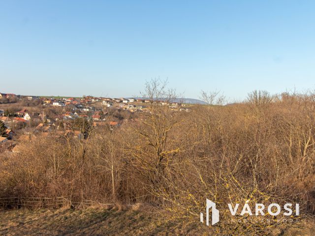 Panorámás zártkerti telek háromszintes kis házzal Tinnyén